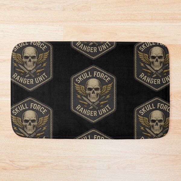 Item preview, Skull Force Ranger Unit winged skull badge designed and sold by LaNadaYFundante.