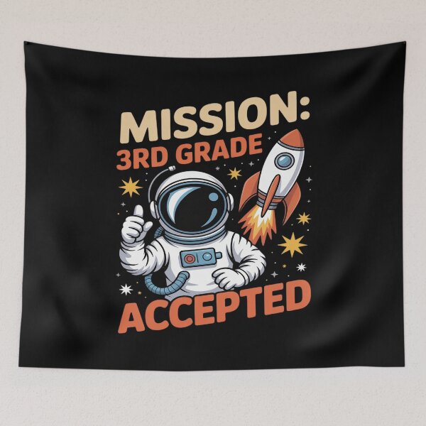 Item preview, Mission Third 3rd Grade Accepted Astronaut Back to School designed and sold by ShelFisher.