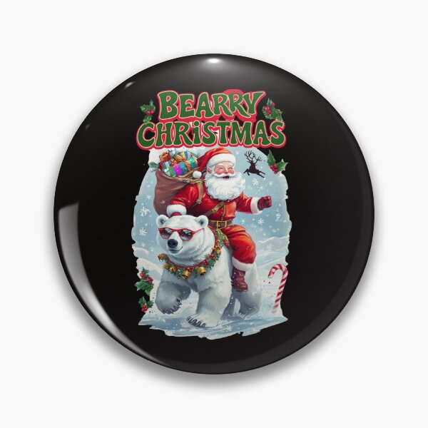 Item preview, Bearry Christmas Polar Bear Santa Fun for Holiday Costume  designed and sold by Clairenity Studio.