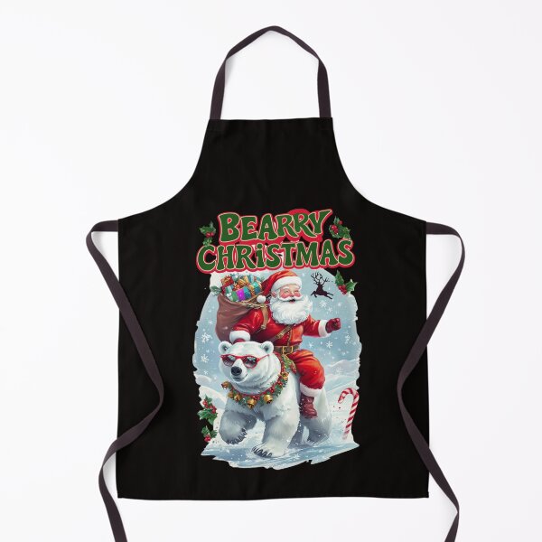 Item preview, Bearry Christmas Polar Bear Santa Fun for Holiday Costume designed and sold by Clairenity Studio.