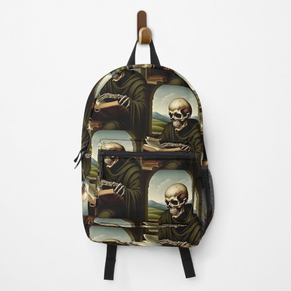 Item preview, Undead Vintage Monk with book Zombie Horror Tudor era portrait art designed and sold by Vintage Designs +.