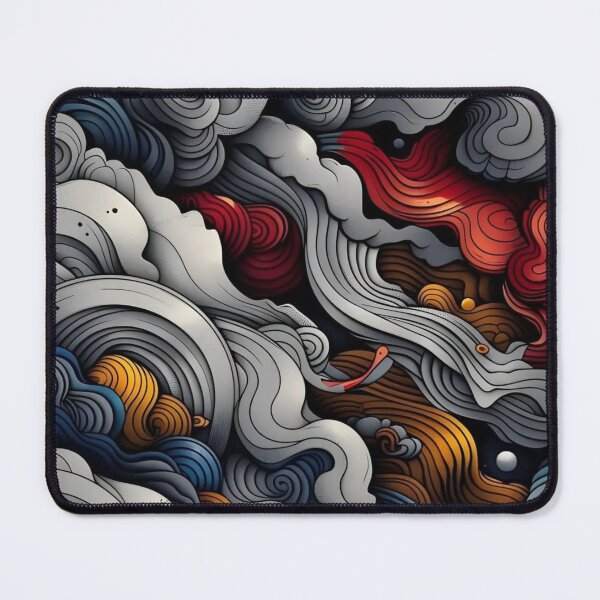 Item preview, Layered Abstract Waves with Colorful Flowing Shapes and Depth designed and sold by BestDetailer.