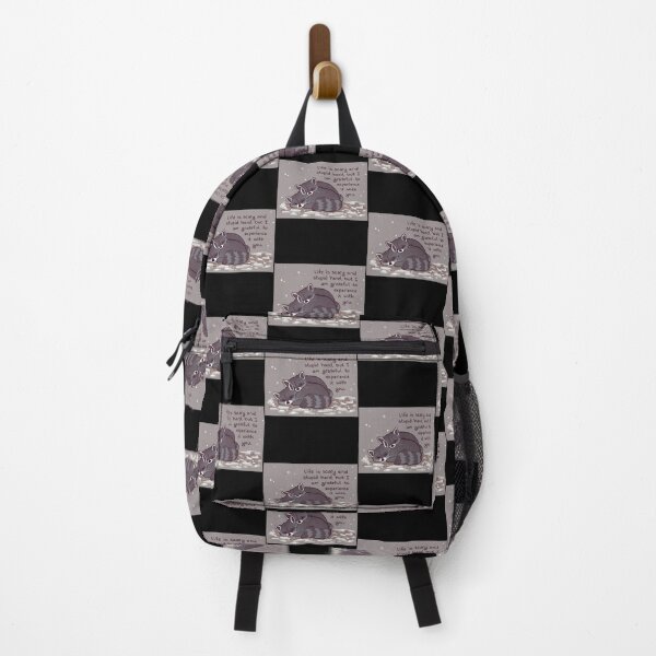 Item preview, I Am Grateful To Experience It With You Snuggly Raccoon designed and sold by carlotalarrivee.