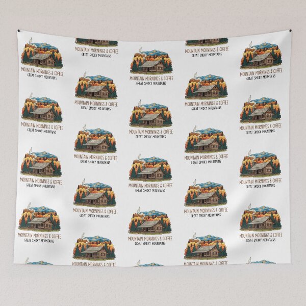 Item preview, Autumn in the Smokies - Rustic Cabin & Mountain Mornings designed and sold by Digital Dreams Arts.