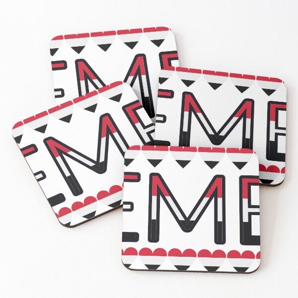 Item preview, Yemen Flag Letters And Hearts designed and sold by TheIconSmith.