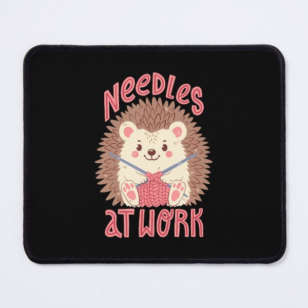Item preview, Needles At Work - Knitting Hedgehog designed and sold by MonicaSophie.