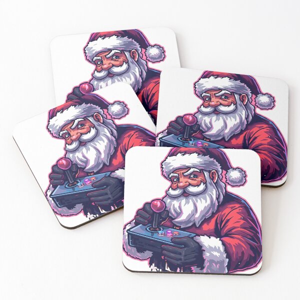 Item preview, Arcade Gamer Santa | Retro Christmas Art designed and sold by SoulenCify.