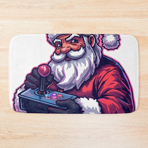 Item preview, Arcade Gamer Santa | Retro Christmas Art designed and sold by SoulenCify.