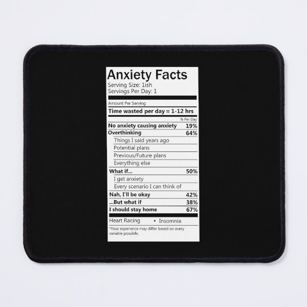 Item preview, Anxiety Facts designed and sold by carlotalarrivee.