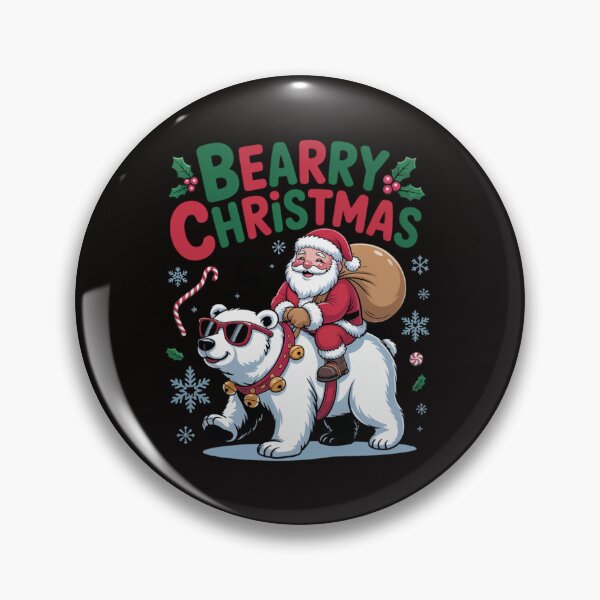Item preview, Bearry Christmas Polar Bear Santa Fun for Holiday Costume  designed and sold by Clairenity Studio.
