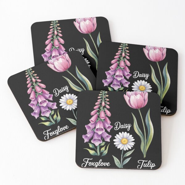 Item preview, Subtle Floral Anti Trump Flowers Foxglove Daisy Tulip  designed and sold by NailMolisa.