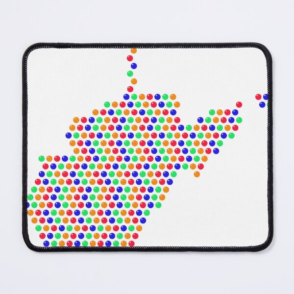 Item preview, Multicolored Rhinestone West Virginia designed and sold by TheIconSmith.