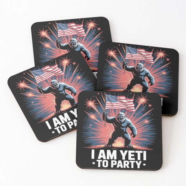 Item preview, I'm Yeti To Party Ready To party 4th of July Bigfoot designed and sold by CombatTask.