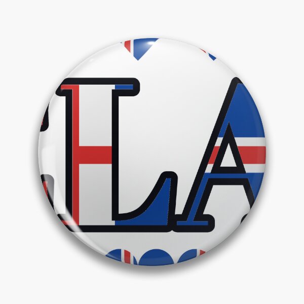 Item preview, Iceland Flag Letters And Hearts designed and sold by TheIconSmith.