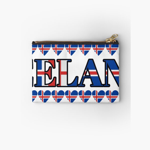 Item preview, Iceland Flag Letters And Hearts designed and sold by TheIconSmith.