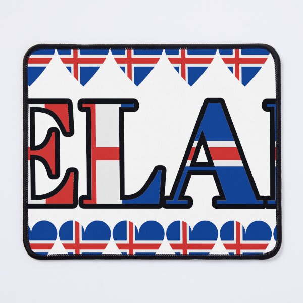 Item preview, Iceland Flag Letters And Hearts designed and sold by TheIconSmith.