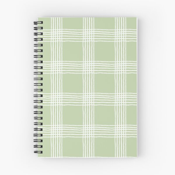 Item preview, Whimsical Hand Drawn Plaid - Sage Green and White designed and sold by AshDollCreations.