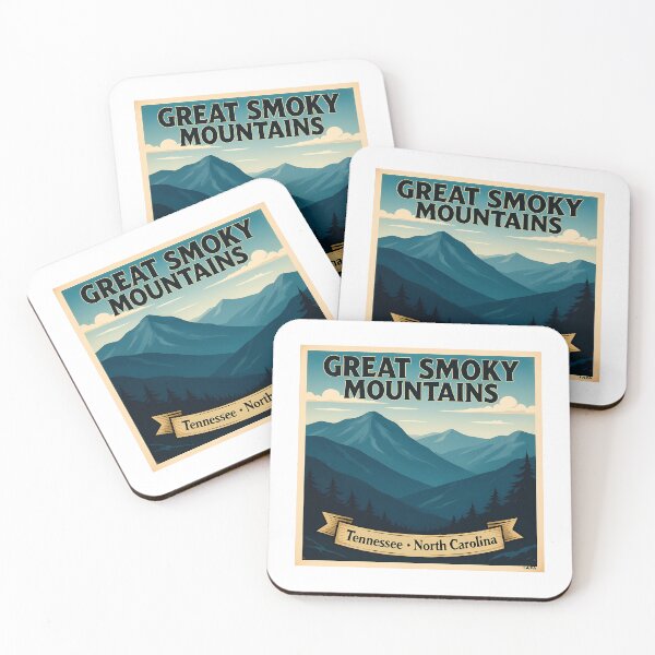 Item preview, Great Smoky Mountains - Vintage WPA Style National Park Poster designed and sold by Digital Dreams Arts.