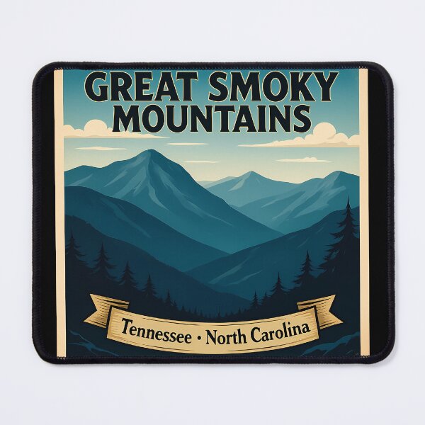 Item preview, Great Smoky Mountains - Vintage WPA Style National Park Poster designed and sold by Digital Dreams Arts.