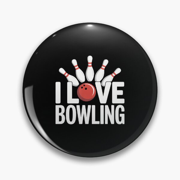 Item preview, I Love Bowling Enthusiast Fun Pins Ball designed and sold by JoannMinndy.