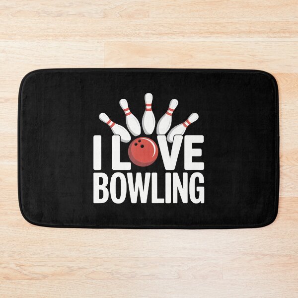 Item preview, I Love Bowling Enthusiast Fun Pins Ball designed and sold by JoannMinndy.