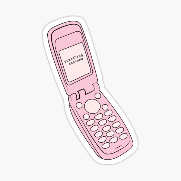 90s flip phone pink