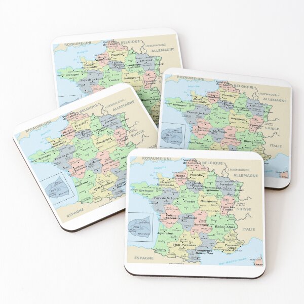 Item preview, The map of France in francais designed and sold by di-Vera-Rosati.