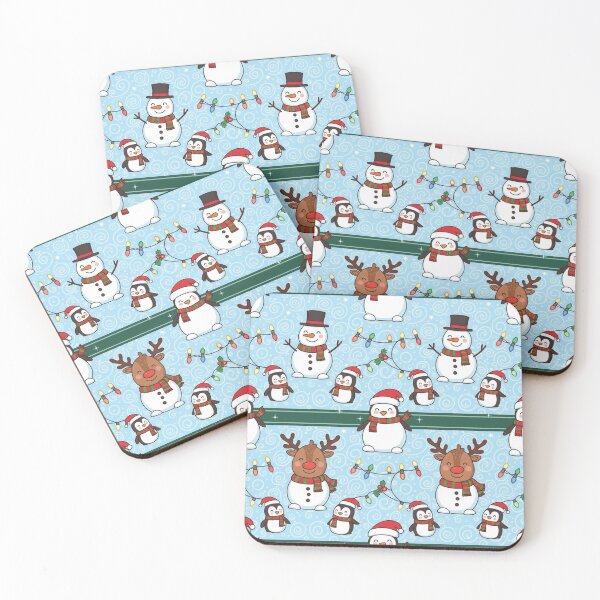 Item preview, Penguins Reindeer and Snowmen: Embrace the spirit of Christmas with this delightful Christmas Pattern designed and sold by Grang Art Artistic Designs.