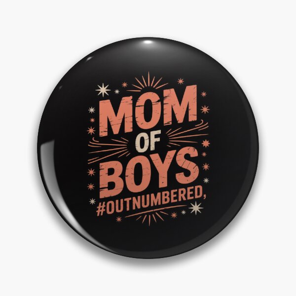 Item preview, Mom of Boys Hashtag Outnumbered Colorful Hearts designed and sold by ryukaizox1.