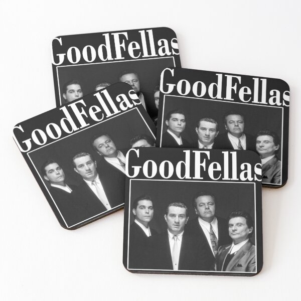 Item preview, four face members handsome goodfellas cast Vintage Crime Film Poster designed and sold by duffkebattclum.