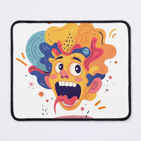 Item preview, Exploding Expression – Surreal Pop Art Portrait designed and sold by ForeverPrintsOK.
