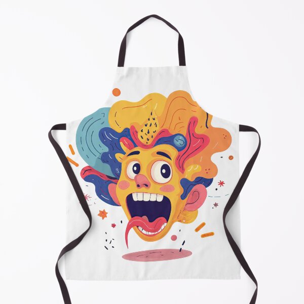 Item preview, Exploding Expression – Surreal Pop Art Portrait designed and sold by ForeverPrintsOK.