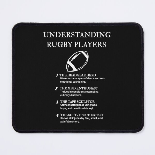 Item preview, Rugger Lifestyle Humor T-Shirt - Black designed and sold by PsyFlow35.