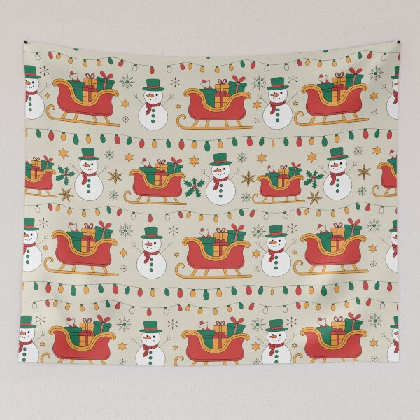 Item preview, Illuminating Sleighs: Embrace the spirit of Christmas with this delightful Christmas Pattern designed and sold by Grang Art Artistic Designs.