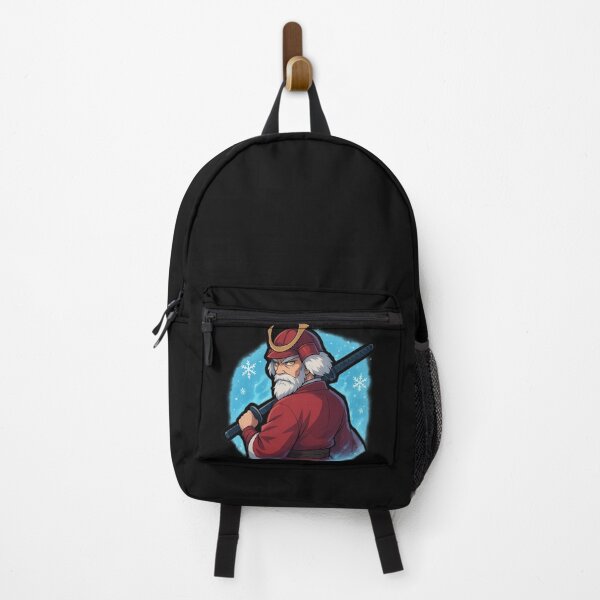 Item preview, Samurai Santa Warrior Anime | Ufotable-Style Christmas Samurai Claus With Katana, Snow Aura, Frost Magic | Epic Christmas Sticker Art designed and sold by RedStudioPRO872.