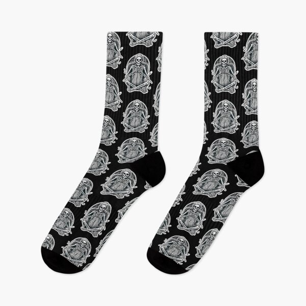 Artikelvorschau, Strick-Skelett-Design im dunklen Gothic-Stil für Garnliebhaber entworfen und verkauft von LindaRuby1.