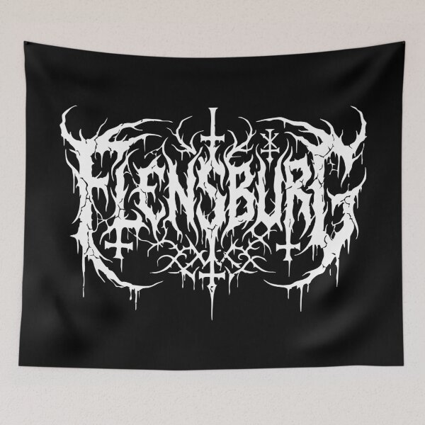 Item preview, Favorite city Flensburg Black Metal Design designed and sold by drizzd.