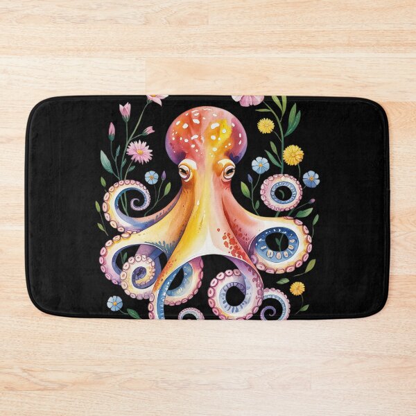 Item preview, Floral Octopus Marine Biologist Ocean Sea Animal  designed and sold by NailMolisa.