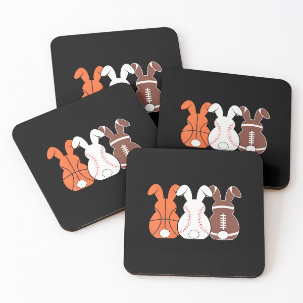 Item preview, Basketball Baseball Football Sports Easter Bunny Rabbits designed and sold by EdithKelly1.