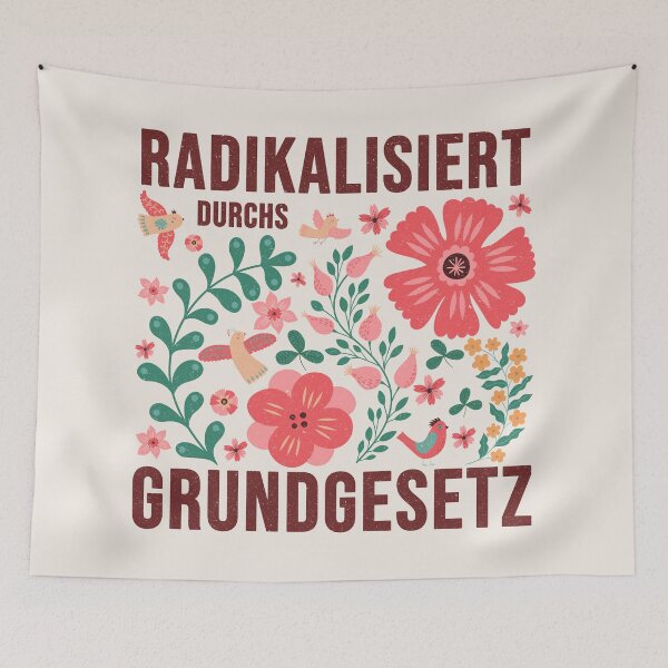 Item preview, Radicalized by the Basic Law – Anti-fascist statement design designed and sold by VariousGoodies.