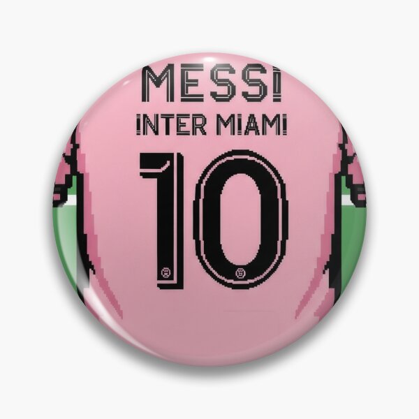 Item preview, Leo Messi Inter Miami 8-Bit Soccer Football designed and sold by Gegenpress Design.