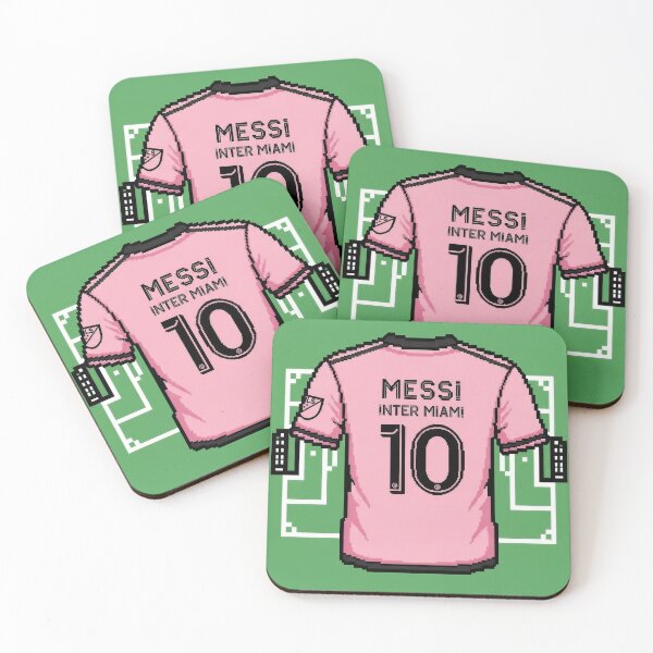 Item preview, Leo Messi Inter Miami 8-Bit Soccer Football designed and sold by Gegenpress Design.