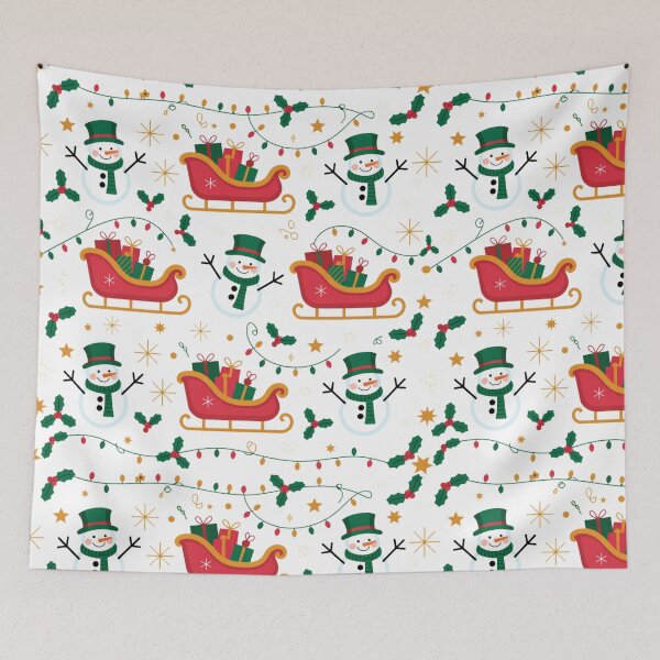 Item preview, Wonky Christmas Snowmen: Embrace the spirit of Christmas with this delightful Christmas Pattern designed and sold by Grang Art Artistic Designs.