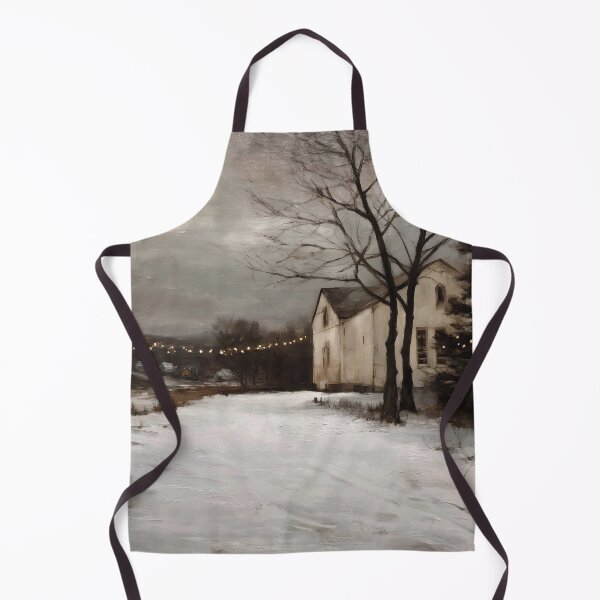 Item preview, Winter Twilight in a Rural Village designed and sold by lautir.
