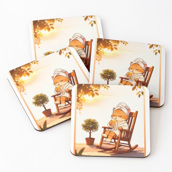 Item preview, Sage Cat Sunset Rocker – Where Time Stands Still designed and sold by SmartDesigner-.
