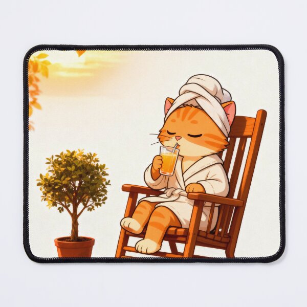 Item preview, Sage Cat Sunset Rocker – Where Time Stands Still designed and sold by SmartDesigner-.