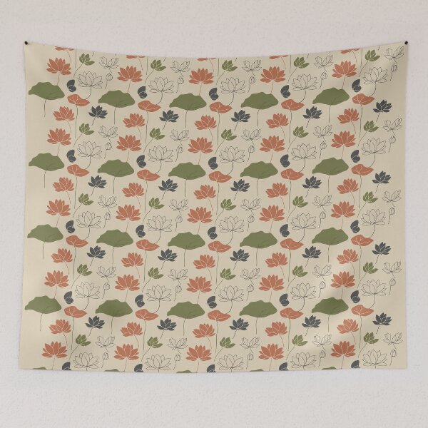 Item preview, Lotus motif designed and sold by SineCreatives.