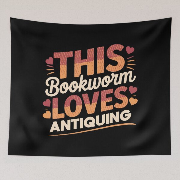 Item preview, This Bookworm Loves Antiquing  Vintage Finds  Novels designed and sold by KatheWanda.