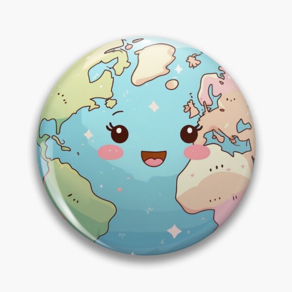 Item preview, Smiling Planet Earth – Cute Eco-Friendly Illustration designed and sold by LaurannaDesign.