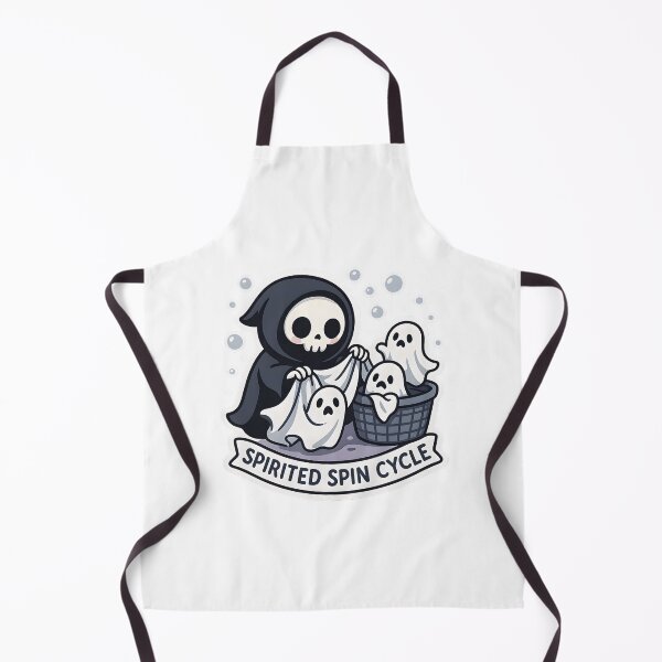 Item preview, Spirited Spin Cycle! - Cute Grim Reaper Laundry designed and sold by Cheerioza.